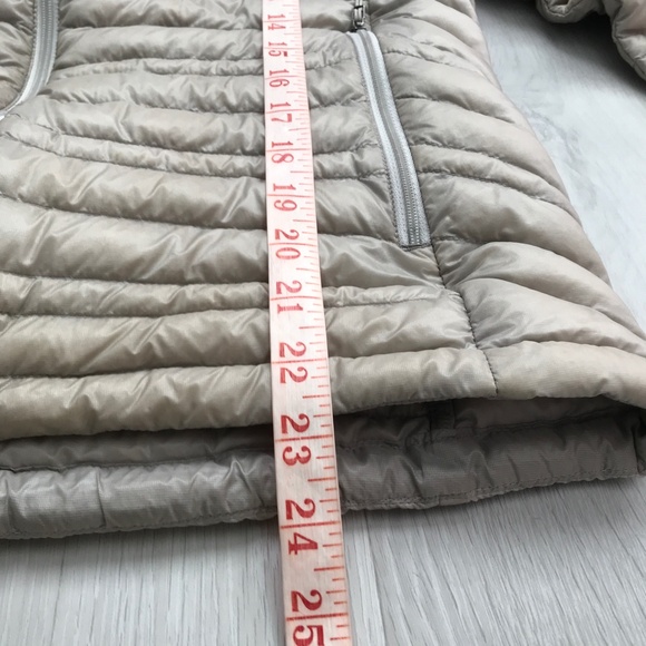 Patagonia Nano Down Filled Puff Jacket Taupe Gray Womens Medium - Picture 11 of 13